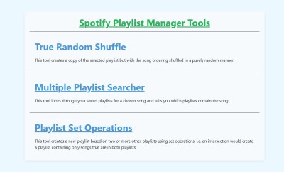 spotify playlist manager tools