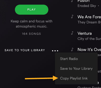 how to move songs on a playlist on spotify webplayer