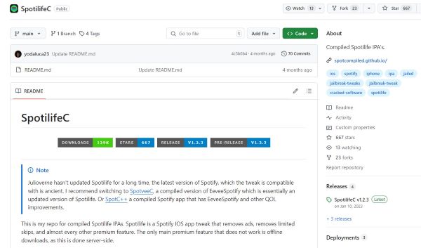 spotilifec github