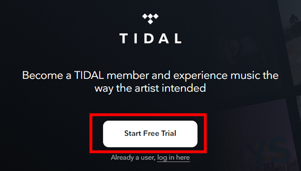 start tidal free trial