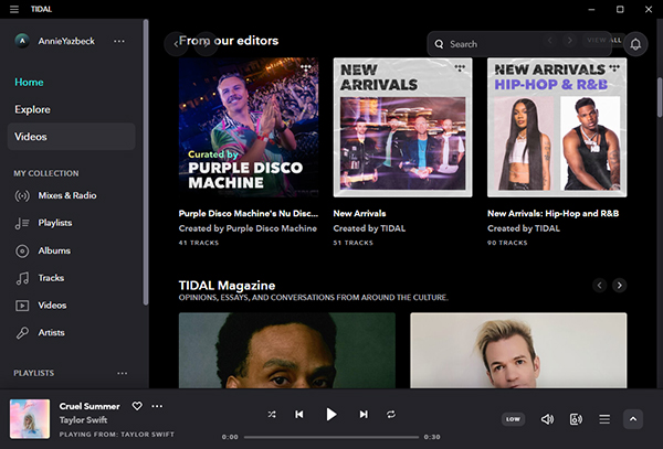 tidal music library