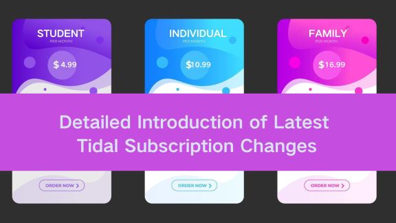 tidal subscription changes