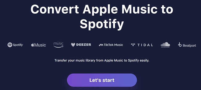 tunemymusic apple music to spotify playlist converter