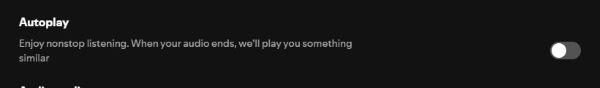 turn off spotify autoplay on computer