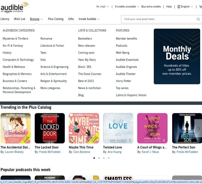 what is audible free trial