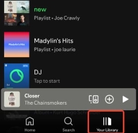 your library tab in spotify