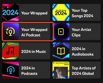 your wrapped ai podcast 2024 on spotify