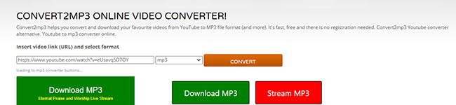 youtube to mp3 convert2mp3