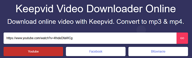 youtube to mp3 keepvid